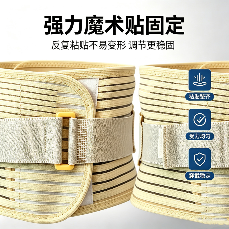 夏季薄款弹力透气护腰带钢板支撑加压护腰带成人运动训练专用批发