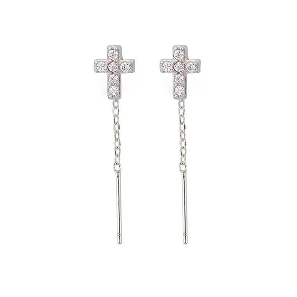 Platinum earrings