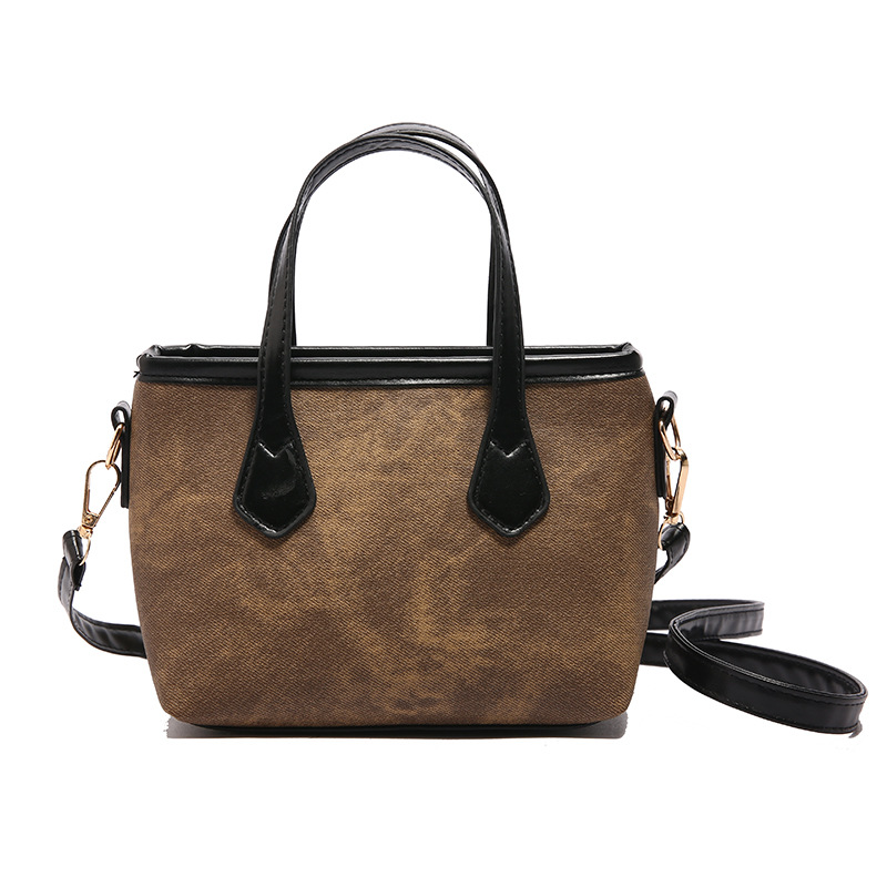 2024 nicho de diseño nuevo bolso de mujer nuevo invierno de moda retro bolso de mano cuadrado universal bolso de hombro único