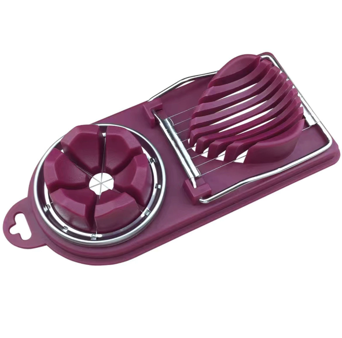 Два в одном резка яйца Multifunctional egg slicer семейный нарезчик для яиц модная нарезка из нержавеющей стали