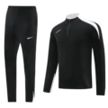Nk08 black and white suit