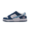 Blue and white