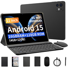 工厂新品上市11英寸5G双频wifi  安卓15键盘鼠标套装平板电脑