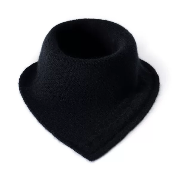 Lekasha cashmere women's neck warmer, designed to protect the cervical spine, a small knitted scarf that can be worn as a versatile faux collar