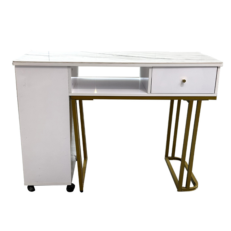 Mesa y silla de manicuras de moda en línea, simple y económica, mesa de manicuras de estilo japonés, mesa de manicuras de doble persona