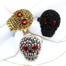 跨境爆款款万圣节餐巾扣餐巾圈电咏黑骷髅头餐巾环厂家批发 O1CN01fvW1uK1HVxRhAKMPy_!!3342640764-0-cib.230x230.jpg