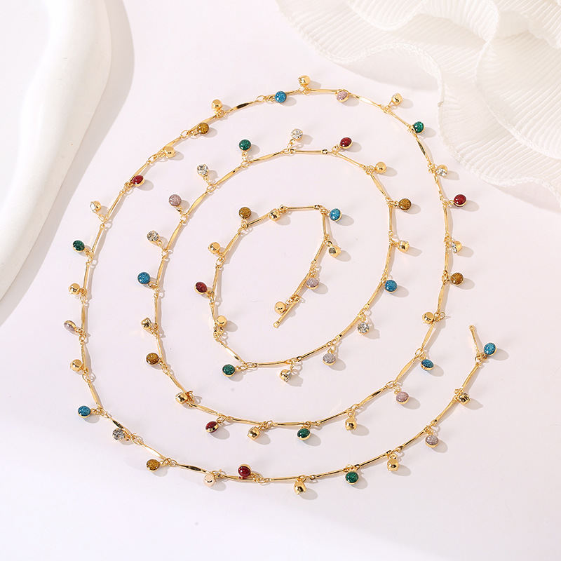 7g Weight Chain Jewelry Making Type DIY Jewelry Accessories, Bracelets, Necklace Classification 1 Piece Quantity Metal Material Star, Flower Pattern Women's Gender Simple Style, Korean Style Style Enamel, Plating Craft 1 Piece Star Flower DIY Jewelry Accessories Bracelets Necklace Metal Enamel Women's Simple Style Korean Style DIY Jewelry Accessories Bracelets Necklace 16