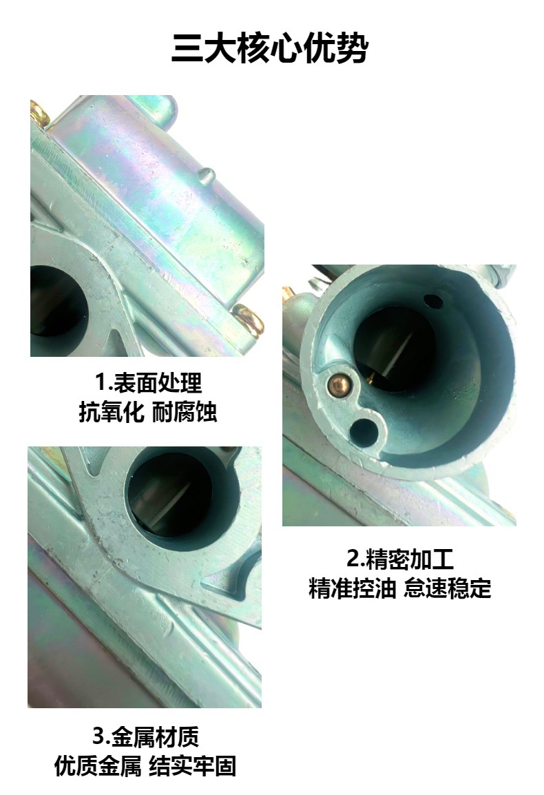 Motorcycle Carburetor Vm16 mm Suitable for Yamaha Dt50 Mx St50 Rd50 Honda Mt Mbx
