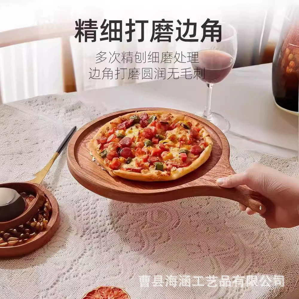 Стейк из массива дерева деревянный поднос для ресторана Коммерческая оптовая продажа тарелка для пиццы