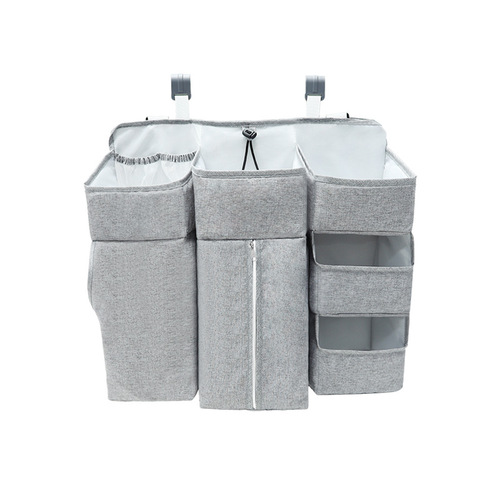 Crib hanging bag baby bedside storage bag bedside storage bag hanging basket diaper bag storage rack multi-function