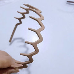 批發時尚橡皮漆大齒頭扣簡約碎發固定塑料髮飾夏天洗臉用磨砂發箍