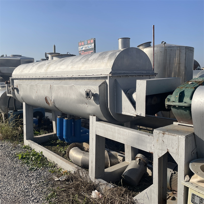 二手双轴桨叶干燥机 1000平方干燥设备 空心式干燥机