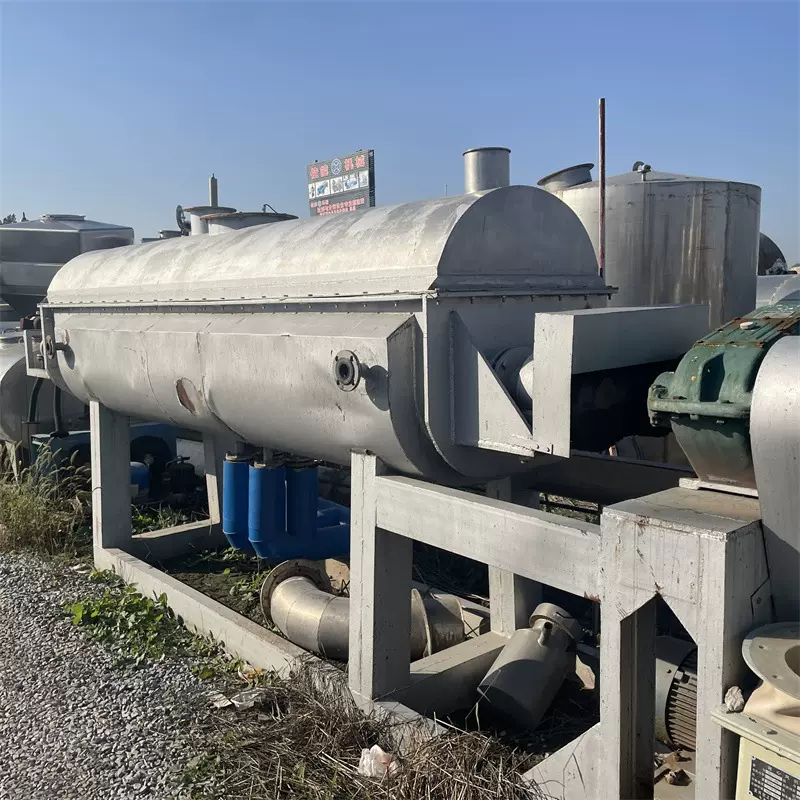 二手双轴桨叶干燥机 1000平方干燥设备 空心式干燥机