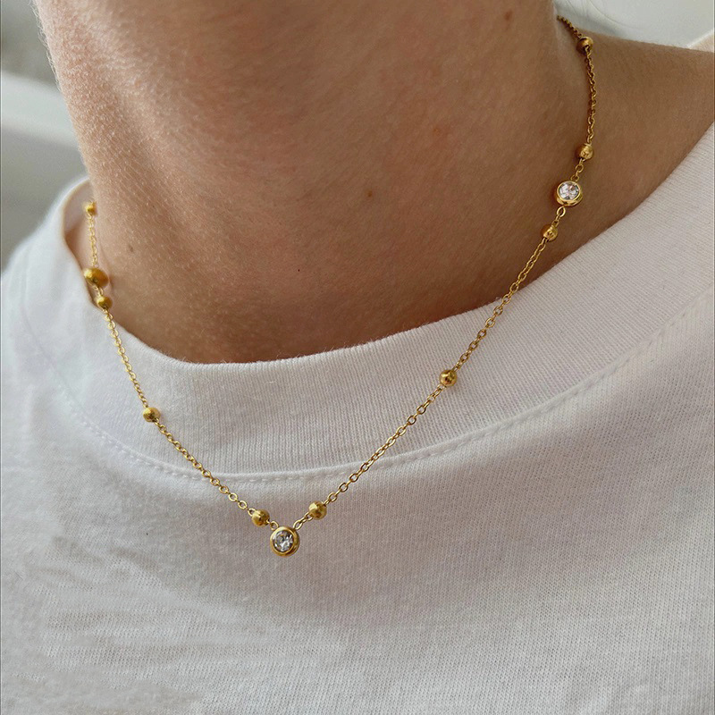 Geometric Simple Style Commute 304 Stainless Steel Pendant Necklace Plating Lobster Trigger Clasp Closure display picture 11