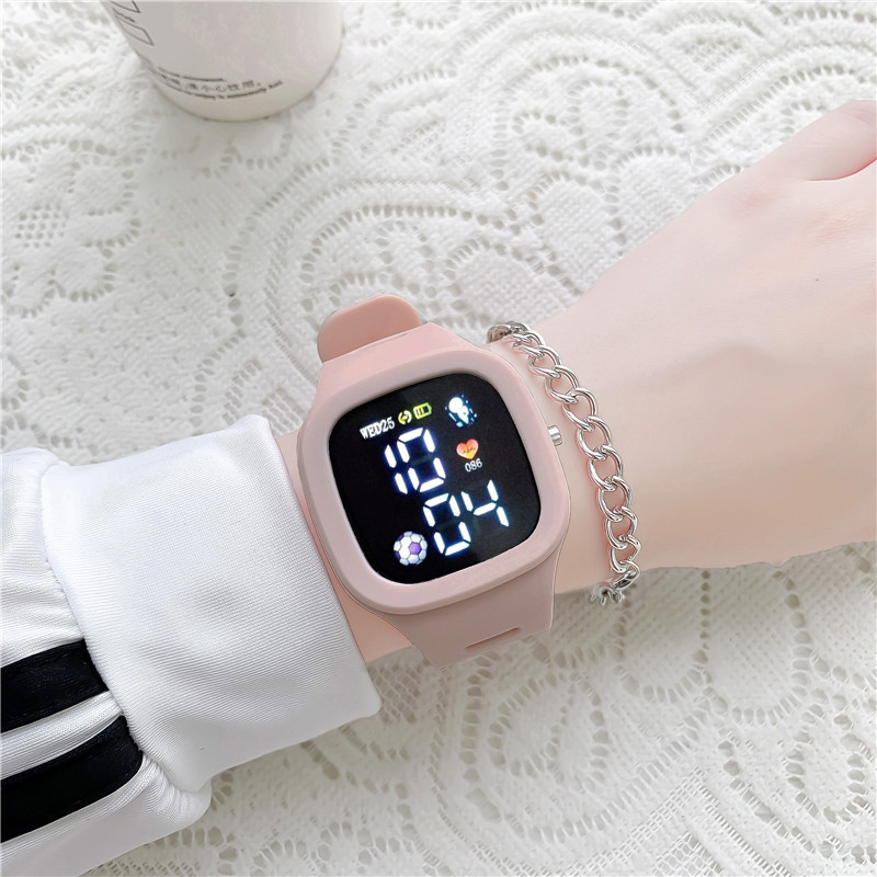 (Wholesale), apple, space square design digital watch for men and women, with LED display 3