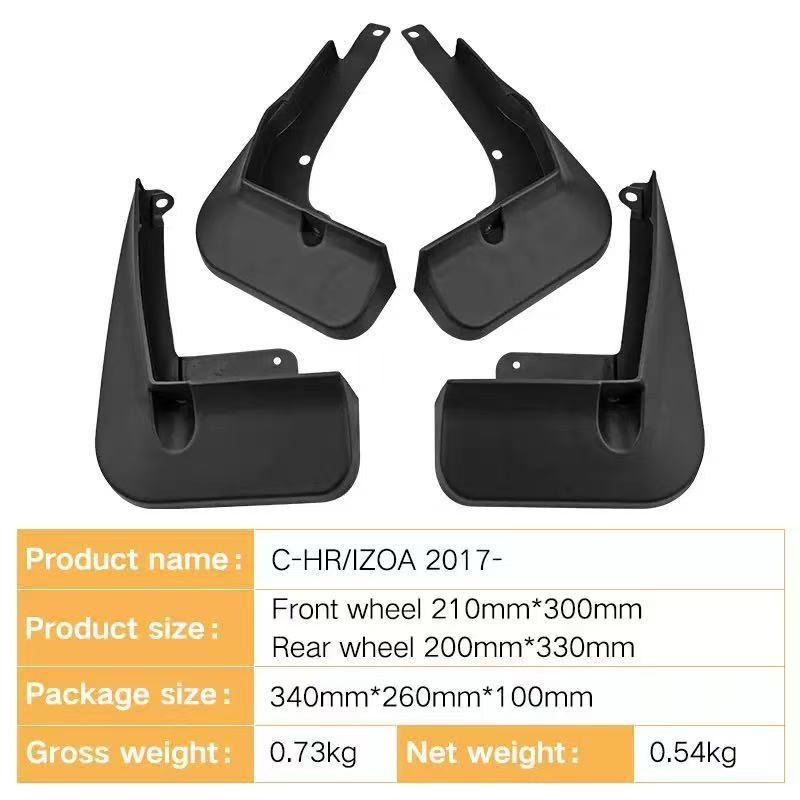 Protector de Guardabarros para Neumáticos de Coche, Compatible con Toyota C-HR IZOA 2017-2023 Yize CHR, Comercio Exterior Transfronterizo