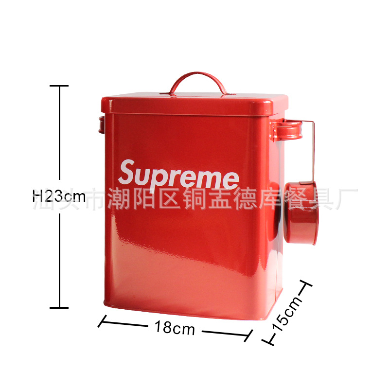 슈프림-라지 레드