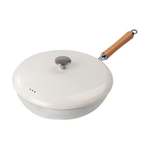 Nuevo tipo de serie de ollas aromáticas para el hogar antiadherente olla de frita de dos orejas 0 olla de frita recubierta de flúor mini olla de leche