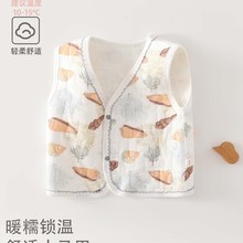 儿童保暖马甲婴儿秋冬款外穿马夹初生宝宝加厚坎肩新生儿背心