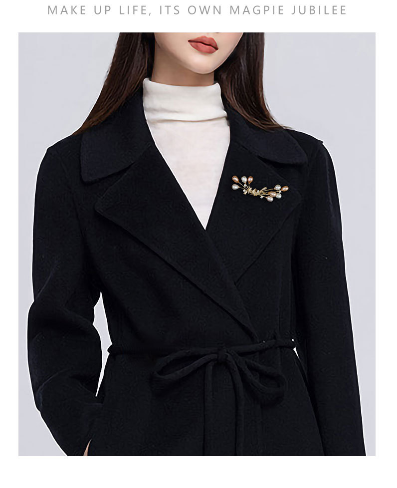 告白气球天然珍珠高档胸针名媛小香时尚别针优雅精致小