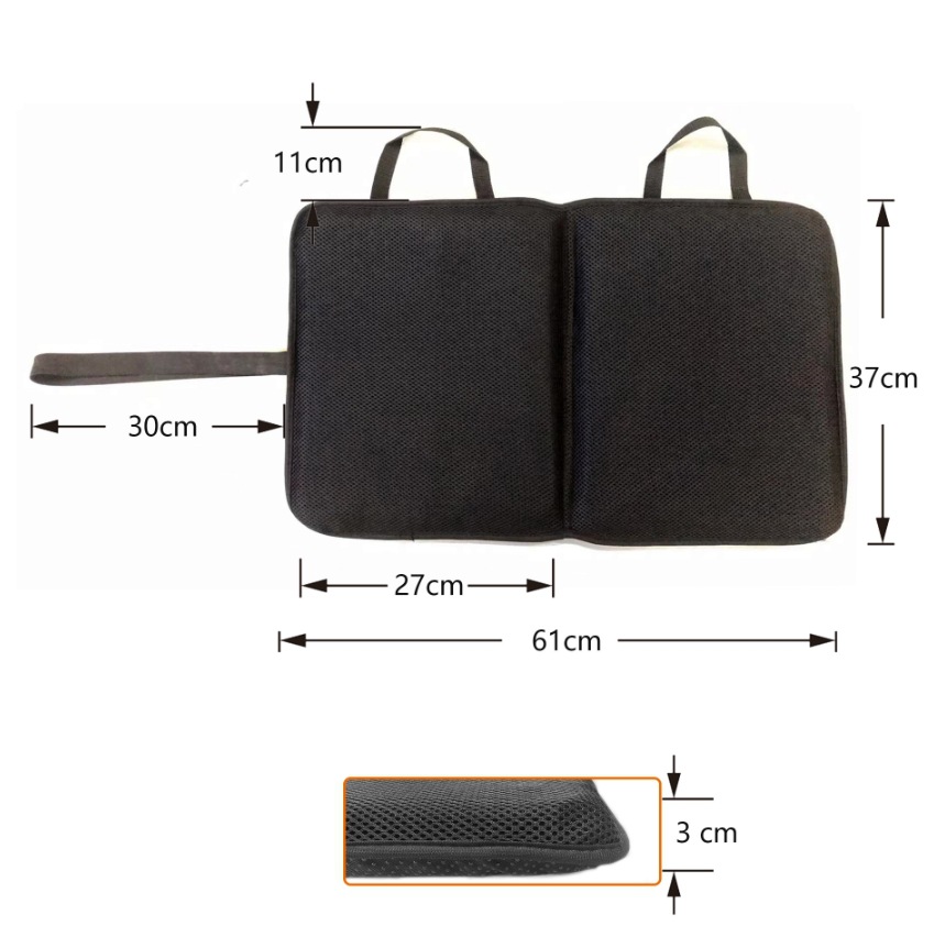 Large size: 61*37*3cm