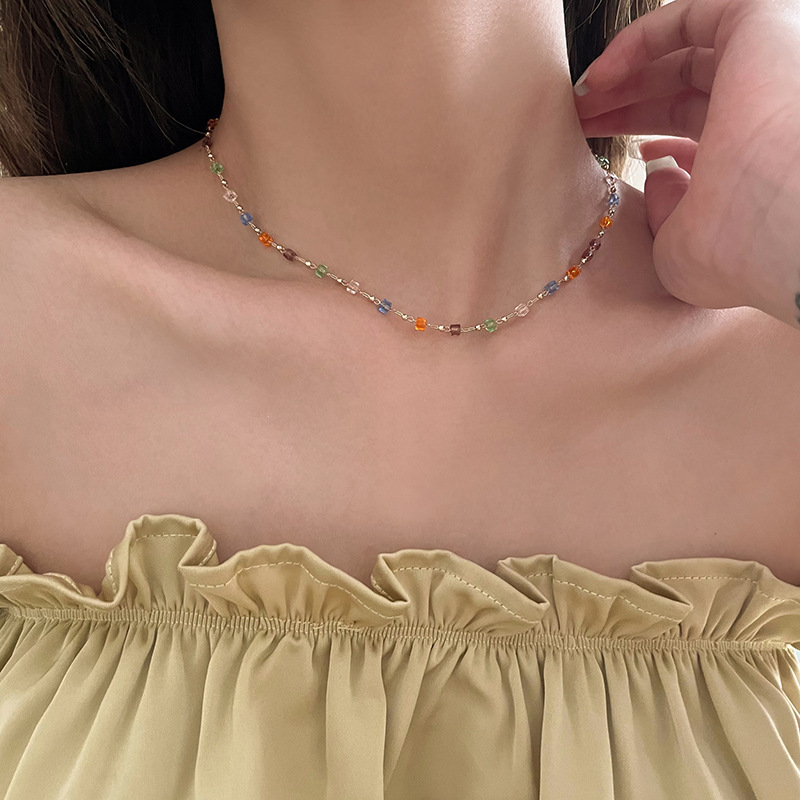 6g Weight Choker Classification 1 Piece Quantity Daily Occasion Alloy Material Geometric Pattern Women'S Gender Plating Design Pastoral Style Pastoral Geometric Alloy Choker Wholesale 4