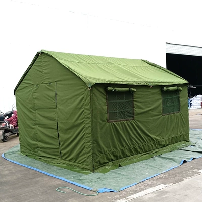 Construction tent accommodation tent office tent 12m2 cotton tent (Çadırlar) - army-green-3-4-people