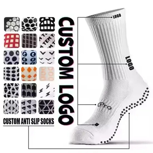 Custom Sokken Socks Socks Stockings Sports Sports Pilates Cotton Silicone Football Compression Male Crew Sports