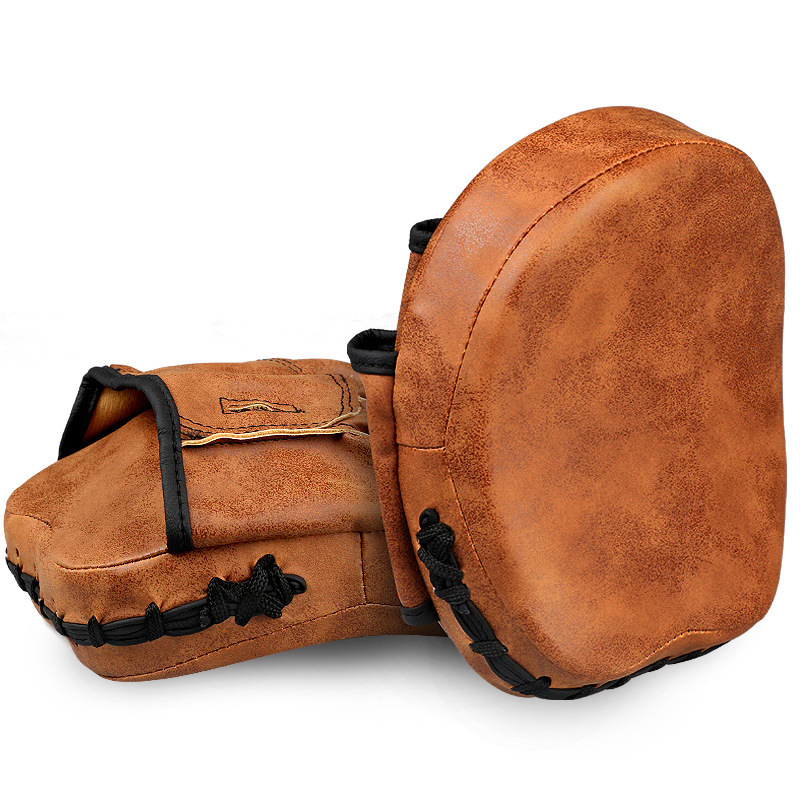 Muay Thai precision target thickened ultra-fiber leather boxing speed target Sanda boxing target curved hand target small foot target taekwondo