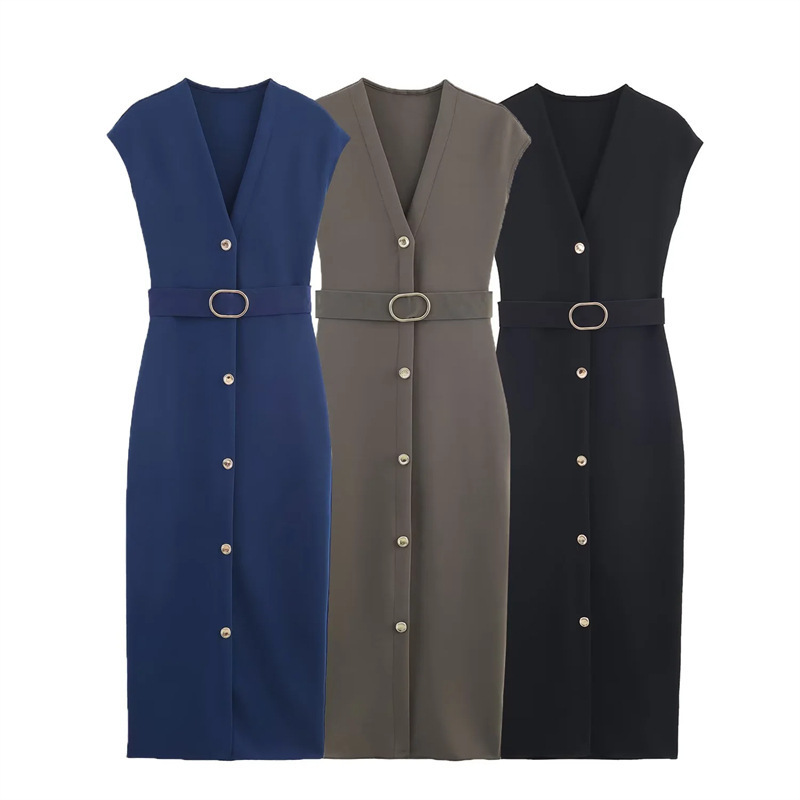 Foreign Trade Women's Clothing 2025 Autum New Design Niche Versatile Slimming Look Formal Occasion Dress Long Style