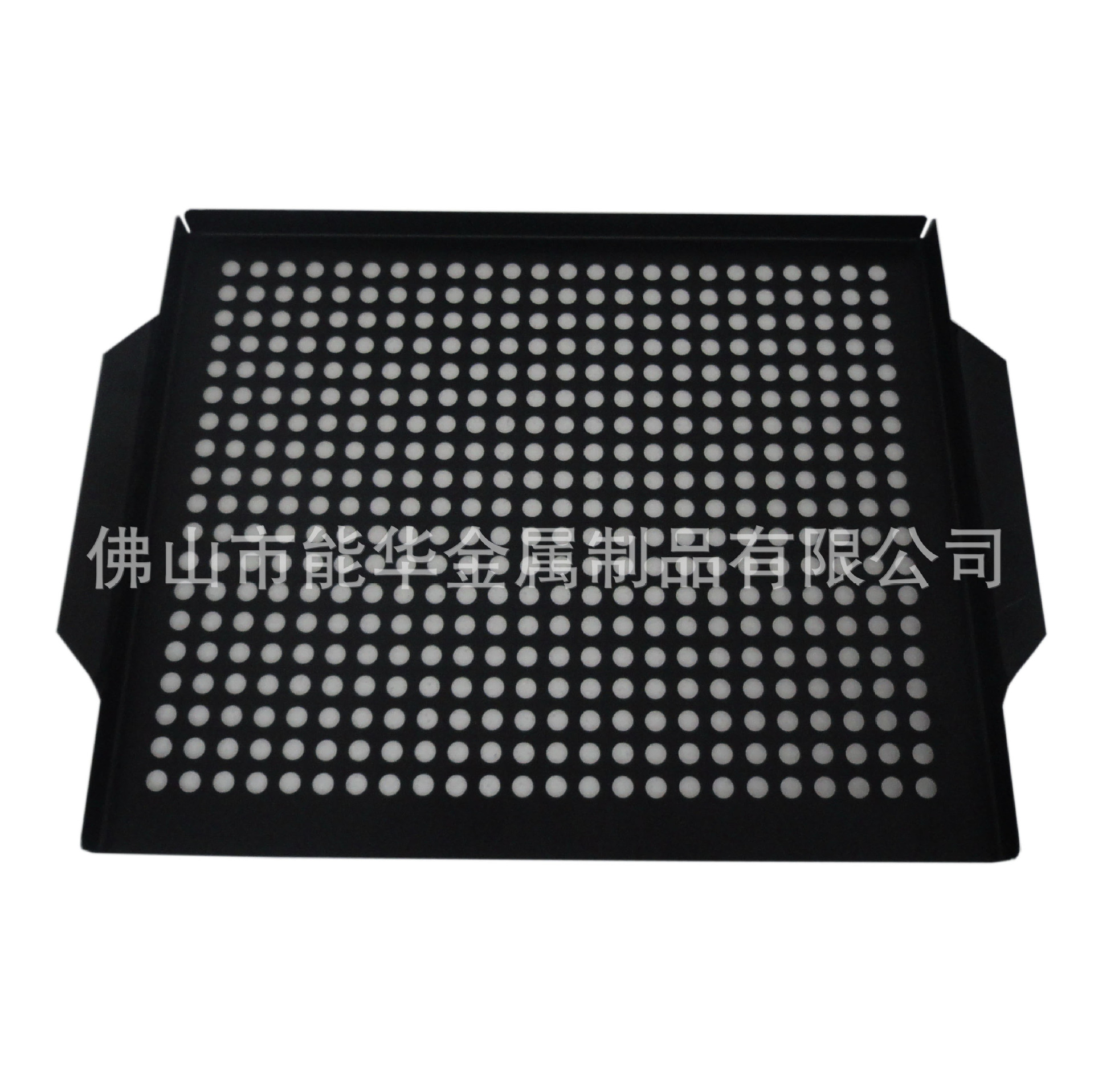 Procesamiento de fábrica doble mango de acero inoxidable cuadrado barbacoa placa coreana antiadherente barbacoa placa sartén barbacoa placa