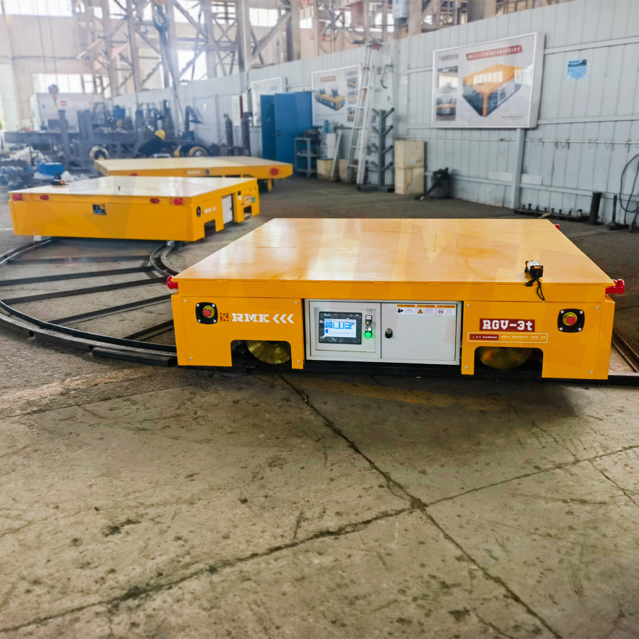 环形轨道搬运平板车 定点停靠rgv 配套智能型轨道地平车 可防爆