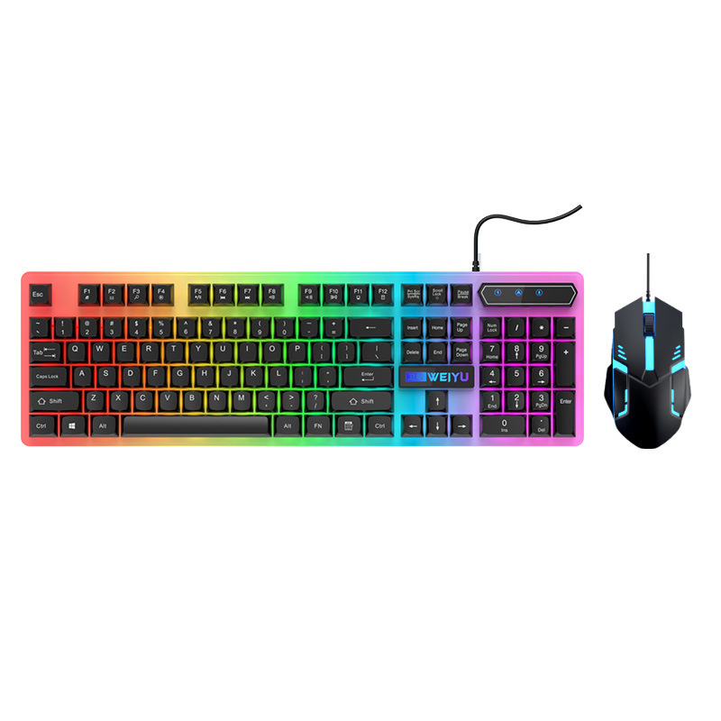 現物速発機械手触り有線キーボードマウス発光セットゲーム電気競争パソコン周辺部品卸売り|undefined