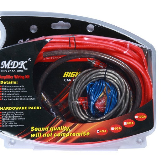 4GA car power amplifier subwoofer cable wire amplifier audio cable modification audio cable large price favorably