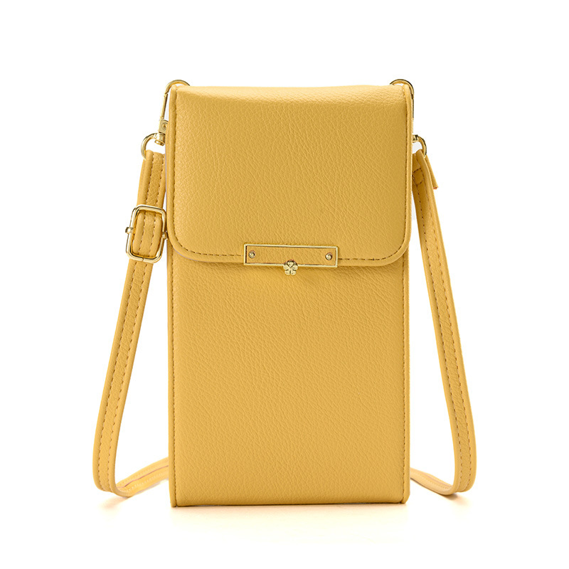 2024 nuevo japonés y coreano crossbody bolsa de teléfono de moda bolsa de hardware multi-funcional ajustable bolsa de hombro clip de la cartera de las mujeres