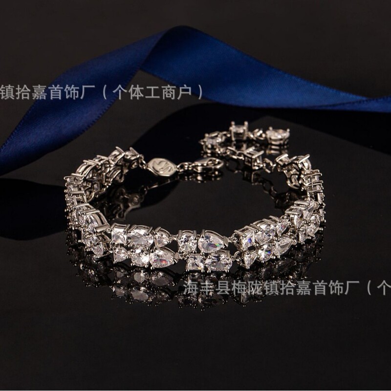 施家Mesmera白水晶手链水滴项链情侣款简约轻奢小众厂家批发代发|undefined