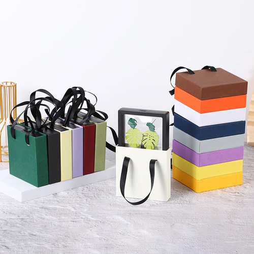 PE film floating packaging box transparent jewelry display box ring necklace jewelry box exquisite packaging box accessory box