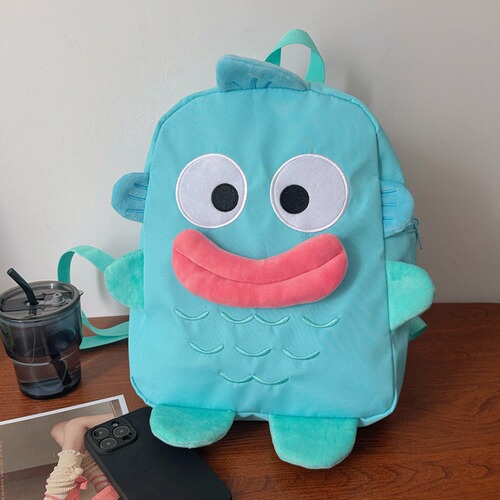 New clown fish backpack three-dimensional versatile ugly big mouth cartoon funny large capacity student school bag