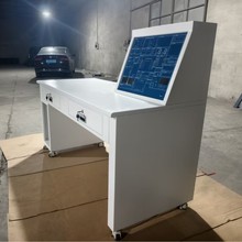 工厂煤矿设备控制监控室全钢镶嵌电脑显示器操作台控制台监控台定