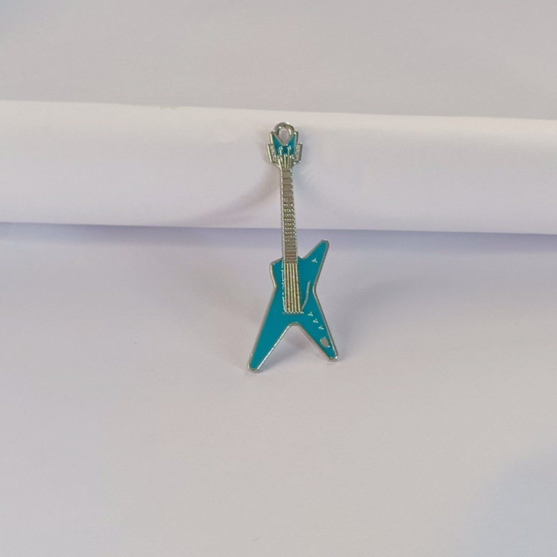 ヨーロッパとアメリカのカラフルなオイルドリップギターアクセサリーキーホルダーペンダントイヤリングバッグアクセサリーミニペンダント卸売|undefined