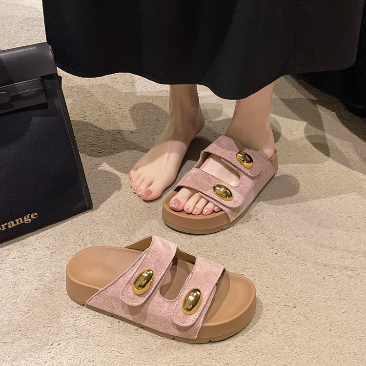 Casual Commuting Style One-Strap Sandals, New Summer Model, Height-Increasing, Leg-Lengthening, Thick-Soled Sandals, Beach Shoes, Birkenstock Style Casual Commuting Style One-Strap Sandals, New Summer Model, Height-Increasing, Leg-Lengthening, Thick-Soled Sandals, Beach Shoes, Birkenstock Style