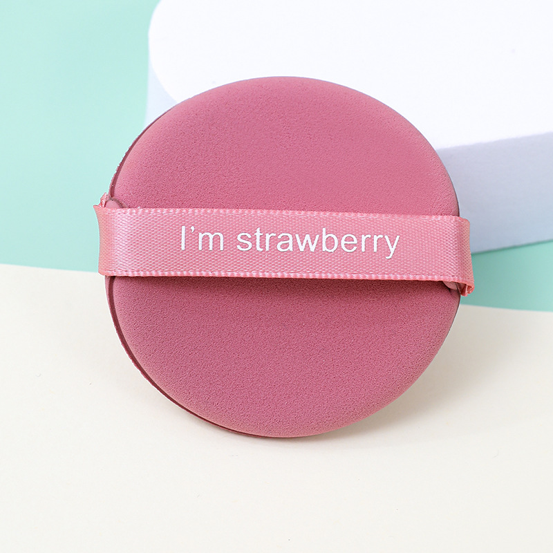 Fábrica personalizada fresa piña facción cojín soplo de aire no come polvo, esponja de maquillaje sin látex de doble uso húmedo y seco al por mayor