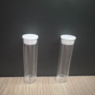 Factory Direct Sales Medium Tube Can Hold Beads, Sequins, Glitter, Gold Powder, Etc. ps Plastic Bottle pp White Inner Plug Cap