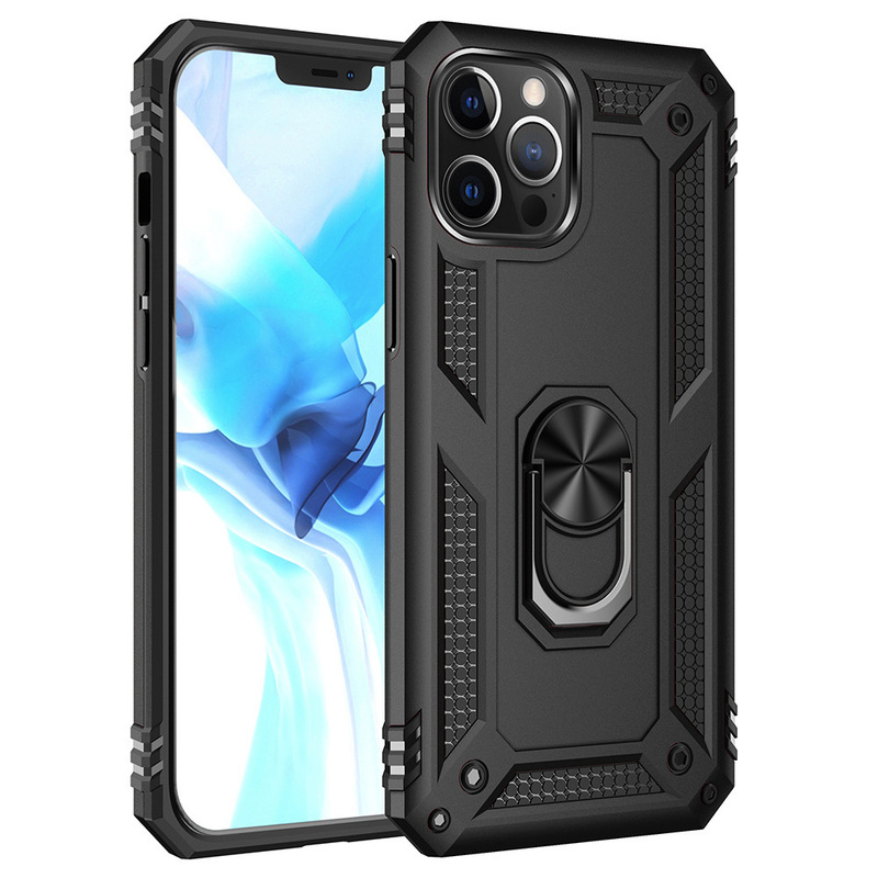 For iPhone14ProMax military armor phone case for Apple 13 bracket 12Pro drop-resistant 11 sets XR