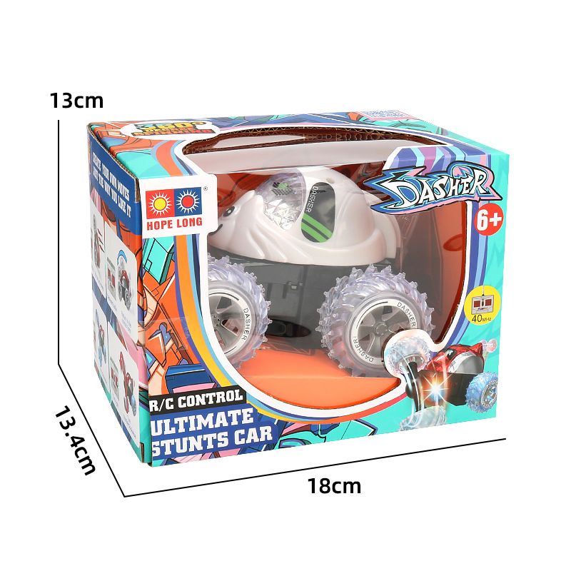 Nuevo camión volquete de control remoto de cuatro vías con luz eléctrica rodante truco coche de control remoto al por mayor