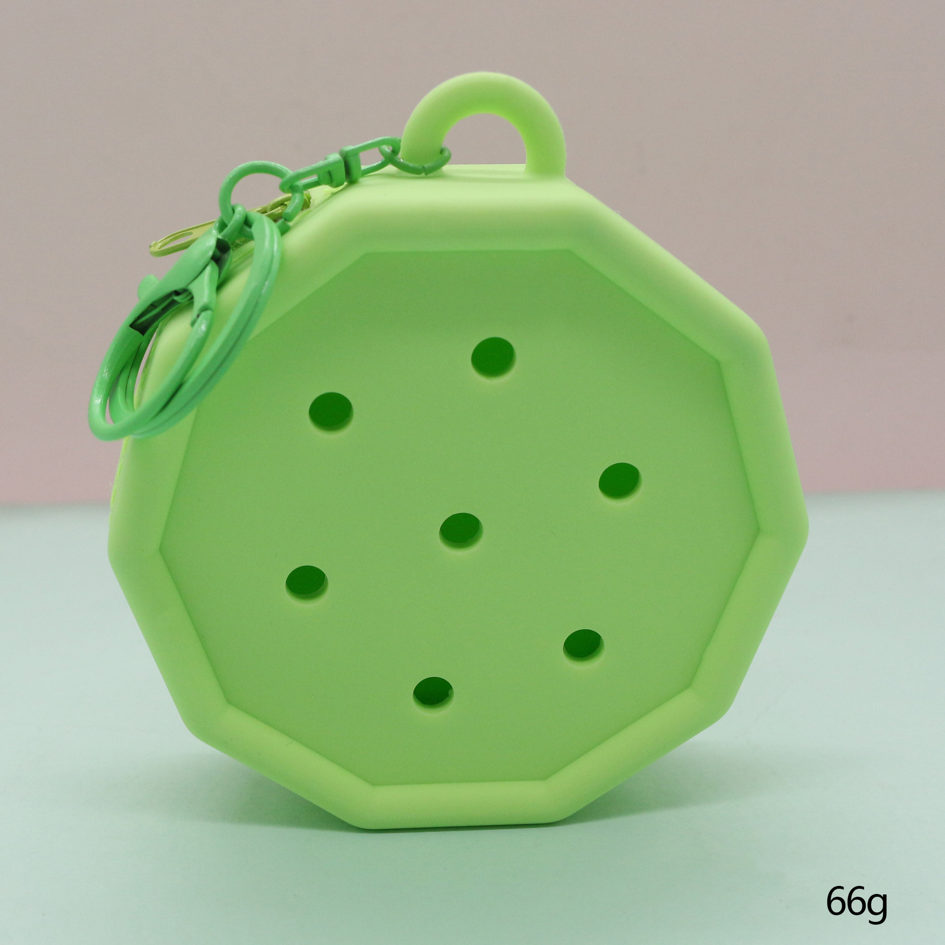 Inventario de dibujos animados de silicona agujero bolsa mini bolso diy bolsa de almacenamiento bolso auriculares llavero colgante regalo