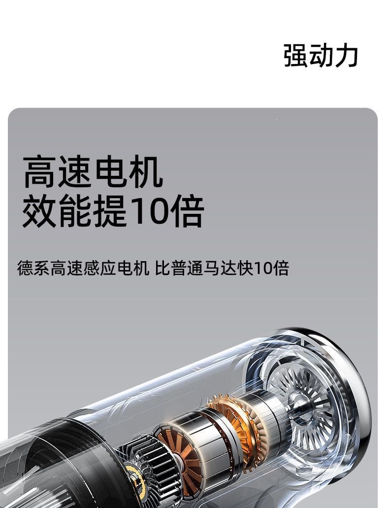 Original car vacuum cleaner for home and car use, small rechargeable handheld model, suitable for indoor sofas and windows