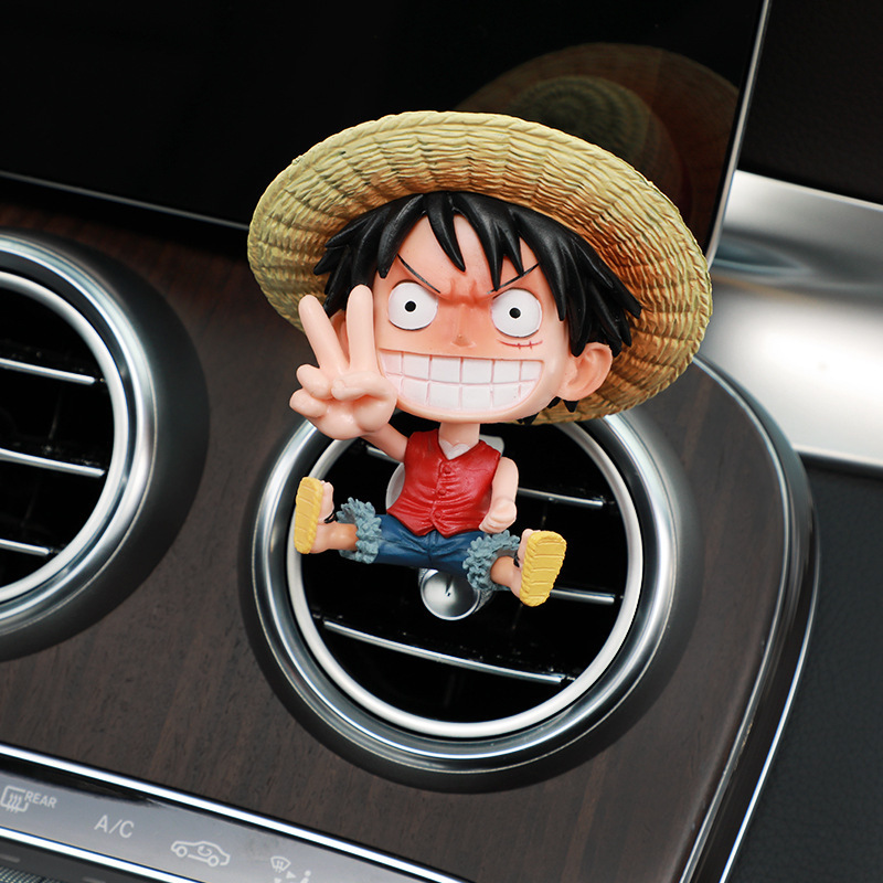 One Piece Hand Car Outlet Clip de perfume Luffy Accesorios creativos para automóviles Decoración de automóviles Adornos para hombres y mujeres