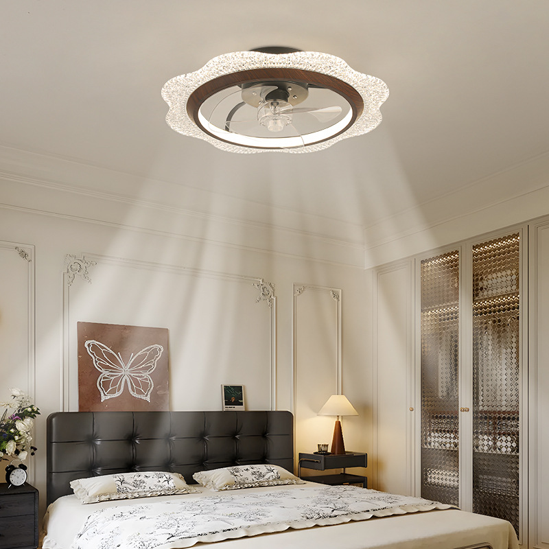 Gran vista jardín medieval lámpara de ventilador de dormitorio 2026 nuevo estilo simple de alta calidad lámpara de ventilador de techo de la habitación 461L