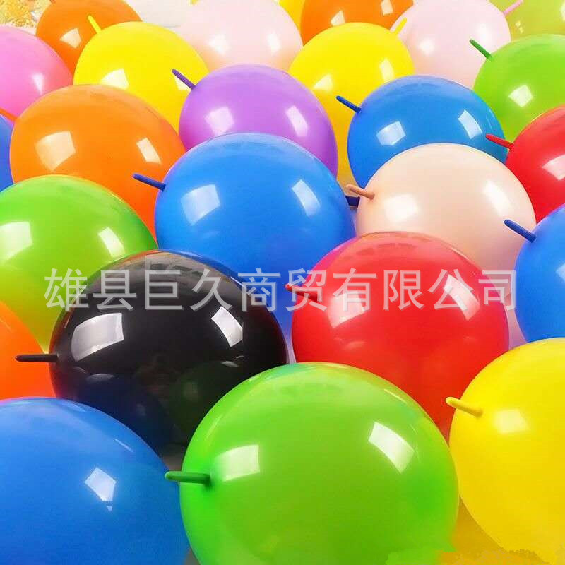 6-inch, 10-inch, 12-inch tail balloons for wedding and birthday heart-shaped connected ball needle tail dragon latex balloons